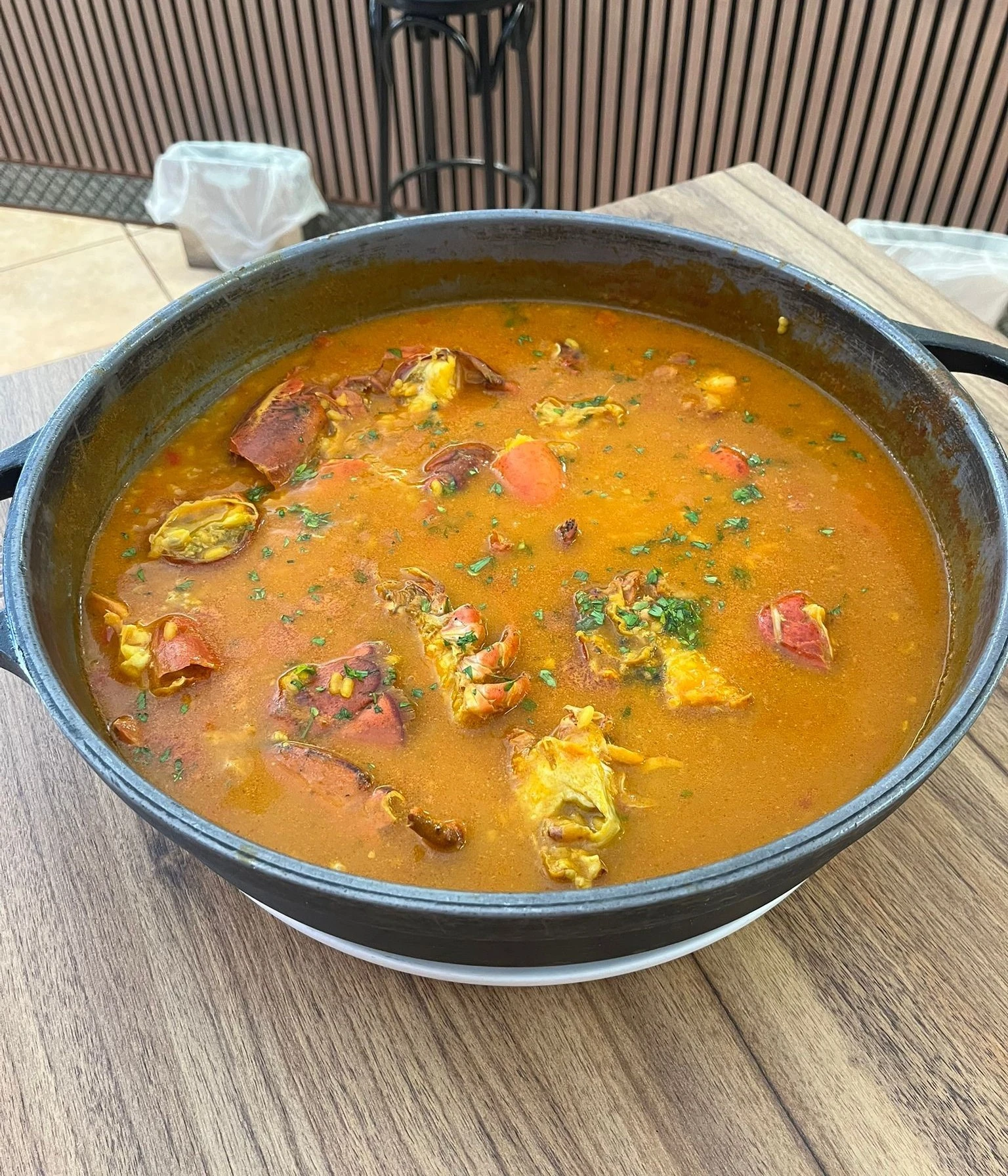 Detalle de mesas con arroces